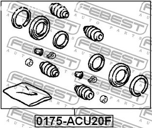 Spare Parts and Consumables - FEBEST_0175-ACU20F Р/к суппорта переднего FEBEST 0175ACU20F