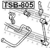 Spare Parts and Consumables - Втулка стабилизатора заднего d16 Toyota Harrier/Lexus RX300 MCU10/15 00-03