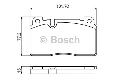 Spare Parts and Consumables - Колодки тормозные дисковые передние BOSCH 0986494702