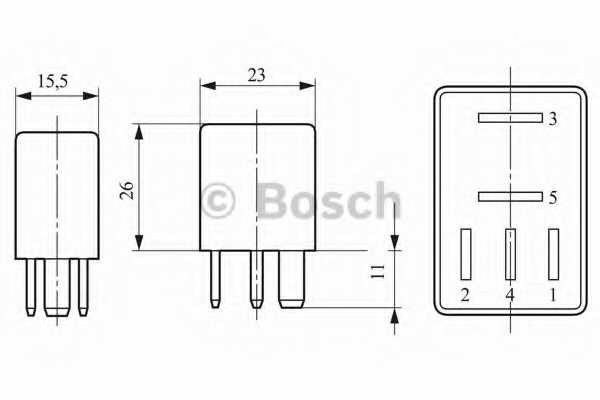 Запчасти и расходники - Реле универсальное Peugeot, Citroen, Ford, KIA, BMW, Volvo all 95> BOSCH 03