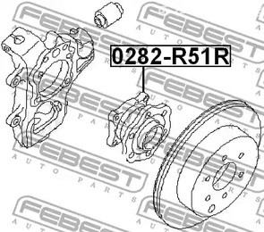 Spare Parts and Consumables - Ступица зад Febest 0282R51R