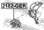 Запчасти и расходники - К-кт подшипника ступ.зад. Ford Mondeo 00> FEBEST 2182GER