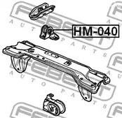 Spare Parts and Consumables - Подушка ДВС задняя Honda Civic EC/ED/EE 1.3-1.5 87-91 FEBEST HM040