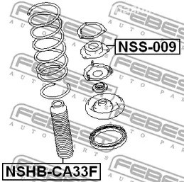 Spare Parts and Consumables - Отбойник-пыльник амортизатора переднего Nissan Maxima CA33 00> FEBEST NSHBC