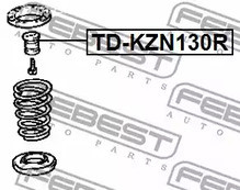 Авто тетиктер жана сарптоолору - Отбойник амортизатора заднего Toyota Land Cruiser KDJ9#/KZJ9#/VZJ9# 96-02 F