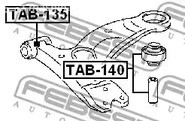 Авто тетиктер жана сарптоолору - Сайлентблок рычага зад. +втулка Toyota Carina AT190/ST190 all 92-97 FEBEST