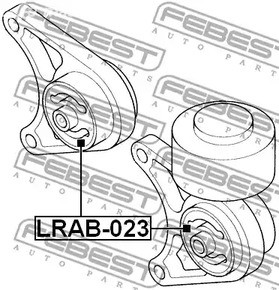 Запчасти и расходники - Сайлентблок дифференциала задн.Land Rover Freelander 96-06 FEBEST LRAB023