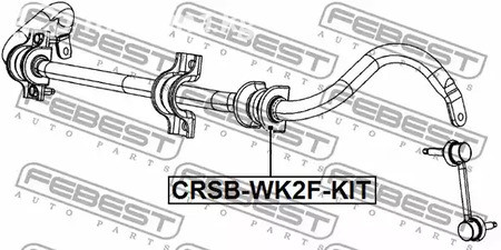 Spare Parts and Consumables - Втулка переднего стабилизатора к-кт 2шт Jeep Grand Cherokee IV 10> FEBEST C