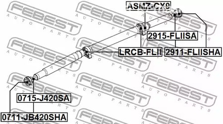 Spare Parts and Consumables - Пыльник ШРУСа карданного вала Ford Edge 07-14 FEBEST 2915FLIISA