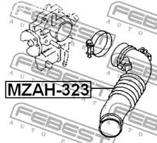 Авто тетиктер жана сарптоолору - Патрубок воздушного фильтра Mazda 323 98-00 FEBEST MZAH323