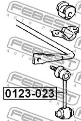 Spare Parts and Consumables - Тяга стабилизатора заднего Lexus GS300 97-05 FEBEST 0123023