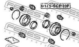 Spare Parts and Consumables - Р/к суппорта переднего Febest 0175SCP10F