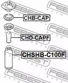 Spare Parts and Consumables - Пыльник амортизатора переднего Chevrolet Captiva 2.4 07> FEBEST CHSHBC100F