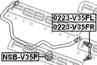 Spare Parts and Consumables - Рычаг стабил-ра перед LH Febest 0223V35FL