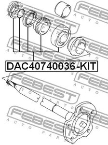 Запчасти и расходники - Подшипник ступичный задний ремкомплект 40x74x36 Suzuki Grand Vitara/Xl 01-0