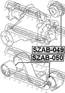 Запчасти и расходники - Сайлентблок заднего дифференциала Suzuki Grand Vitara/Escudo JB416/JB420/JB