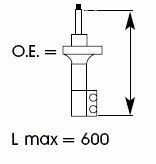 Spare Parts and Consumables - Амортизатор передний левый газовый Toyota RAV4 96> L=600 KYB 334483