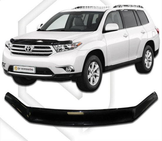 Accessories and multimedia - Дефлектор капота Toyota Highlander (Classic черный)