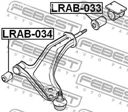 Spare Parts and Consumables - Сайлентблок рычагаLand Rover Freelander 1.8/1.8i/2.0Di/2.0TD/2.5 V6 98-06 F