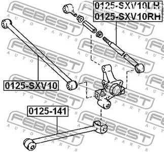 Запчасти и расходники - Рычаг задней подвески продольный Toyota CamrySXV10/SXV2#/ACV3# 93> FEBEST 0