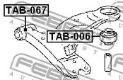 Spare Parts and Consumables - Сайлентблок рычага задний Toyota Carina/Corona 92-01 FEBEST TAB006