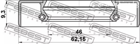 Spare Parts and Consumables - Сальник ступицы задней 48x62x9.3 Mazda 929 86-89 FEBEST 95GDY48620909X