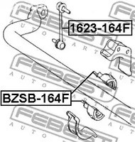 Запчасти и расходники - Втулка переднего стабилизатора d30 MB Ml-Class 164 04-11 FEBEST BZSB164F