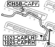 Запчасти и расходники - Тяга стабилизатора переднего Opel Antara, Chevrolet Captiva 2.0-3.2 05> FEB