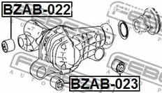 Авто тетиктер жана сарптоолору - Сайлентблок раздаточной коробки MB GL X164/ML W164/R W251 05> FEBEST BZAB02