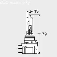 Авто тетиктер жана сарптоолору - Лампа ORIGINAL LINE 1шт. (H15) 24V 20/60W PGJ23t-1 качество ориг. з/ч (ОЕМ)