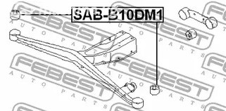 Spare Parts and Consumables - Сайлентблок зад. балки Subaru Impreza G10/G11 93>/Legacy B10 89-94 FEBEST S