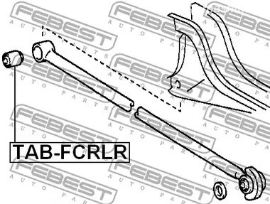 Запчасти и расходники - С/блок заднего поперечного рычага Febest TABFCRLR