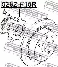 Spare Parts and Consumables - К-т подш. ступ.зад. Nissan Qashqai 1.6/2.0 07>FWD FEBEST 0282F15R