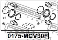 Spare Parts and Consumables - Рем.к-кт суппорта торм.перед. Toyota Camry 2.4i/3.0i 01> FEBEST 0175MCV30F