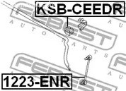 Spare Parts and Consumables - Втулка стабилизатора заднего Hyundai I30 07>, Kia Ceed 06> FEBEST KSBCEEDR