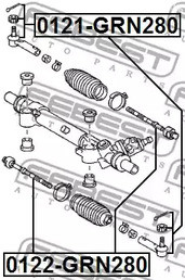 Запчасти и расходники - Тяга рулевая Toyota Fj Cruiser 09> FEBEST 0122GRN280