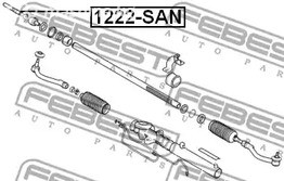 Запчасти и расходники - Тяга рулевая Hyundai Sonata VI (NU) 10> FEBEST 1222SAN