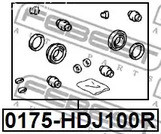 Spare Parts and Consumables - Р/к суппорта заднего Febest 0175HDJ100R