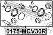 Авто тетиктер жана сарптоолору - Р/к суппорта заднего Febest 0175MCV30R