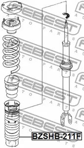 Запчасти и расходники - Пыльник амортизатора переднего Febest BZSHB211F