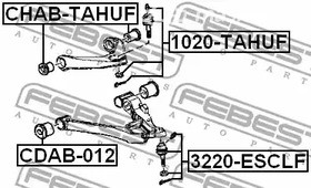 Spare Parts and Consumables - Сайлентблок верхнего рычага Cadillac Escalade 4WD 99-02,Chevrolet Avalanche