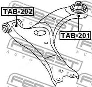 Spare Parts and Consumables - Сайлентблок рычага передний Toyota Corolla CE120/NZE12#/ZZE12# 00-08 FEBEST