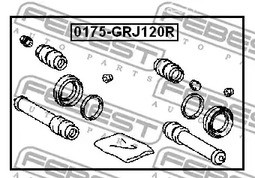 Spare Parts and Consumables - Р/к суппорта заднего Febest 0175GRJ120R