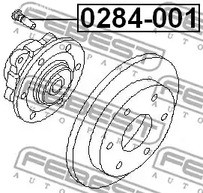 Spare Parts and Consumables - Шпилька колесная Nissan X-Trail T31 07-13 FEBEST 0284001