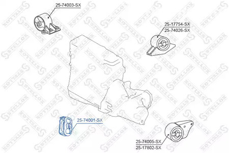 Spare Parts and Consumables - Подушка ДВС передняя Nissan Primera P10 all 90-96/P11/WP11 1.6 96-02 STELLO