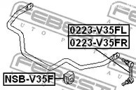 Spare Parts and Consumables - Втулка стабил-ра перед Febest NSBV35F