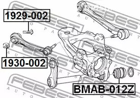 Запчасти и расходники - Шайба с эксцентриком BMW E60/E61 03-10 FEBEST 1930002