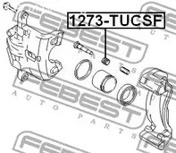 Запчасти и расходники - Пыльник направляющей Hyundai Santa Fe 2.7,2.2CRDI FEBEST 1273TUCSF