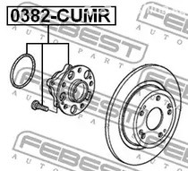 Запчасти и расходники - Подшипник ступ. зад. Honda Accord VII CL/CM 03-08 FEBEST 0382CUMR