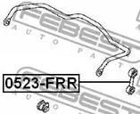 Авто тетиктер жана сарптоолору - Тяга стабилизатора задняя Mazda Bongo Friendee 95-05 FEBEST 0523FRR